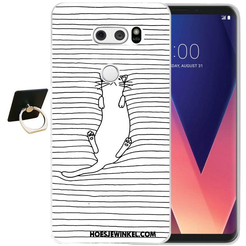 Lg V30 Hoesje Bescherming Zacht Siliconen, Lg V30 Hoesje Mobiele Telefoon Zwart