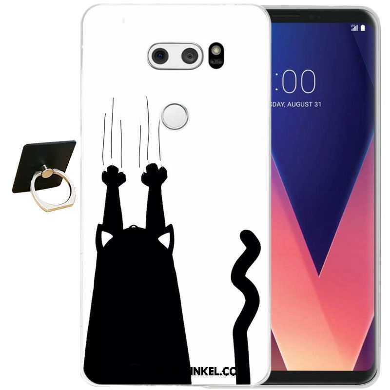 Lg V30 Hoesje Bescherming Zacht Siliconen, Lg V30 Hoesje Mobiele Telefoon Zwart