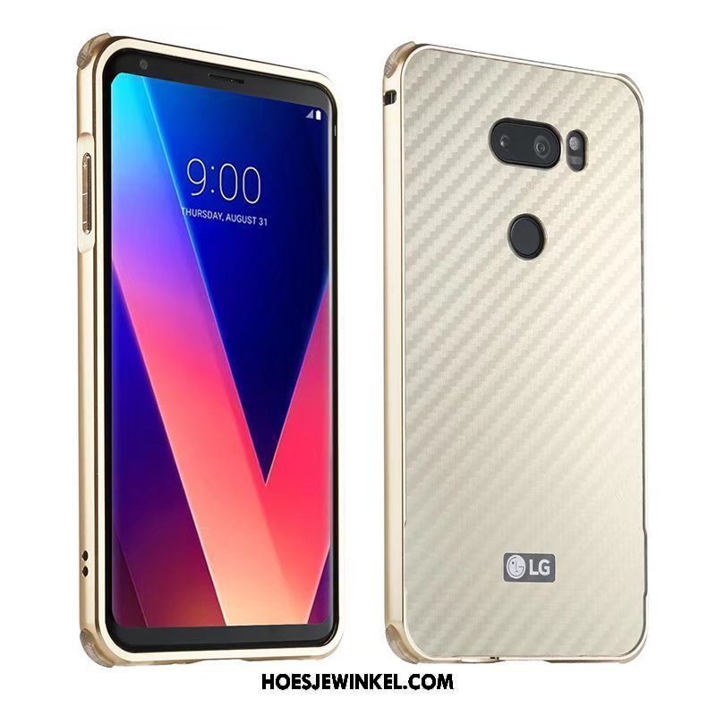 Lg V30 Hoesje Mobiele Telefoon Omlijsting Schrobben, Lg V30 Hoesje Hoes Anti-fall