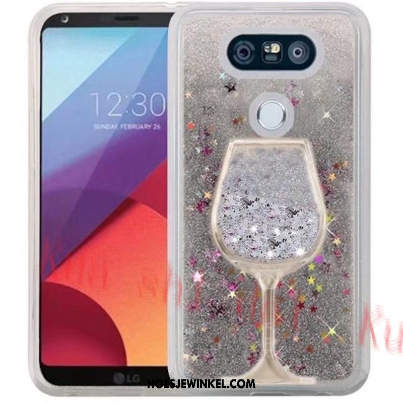 Lg V30 Hoesje Rood Siliconen Roze, Lg V30 Hoesje Drijfzand Mobiele Telefoon Sandfarben