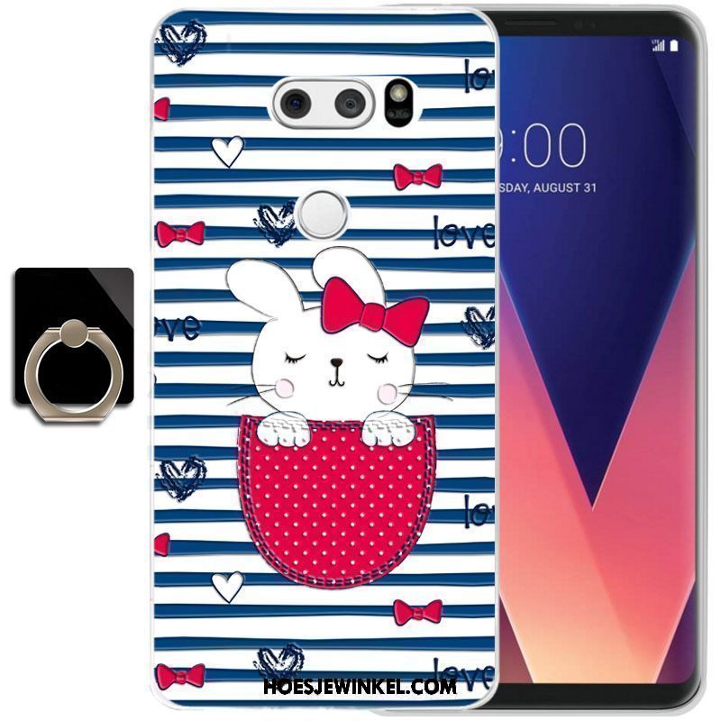 Lg V30 Hoesje Trend Siliconen Bescherming, Lg V30 Hoesje All Inclusive Anti-fall