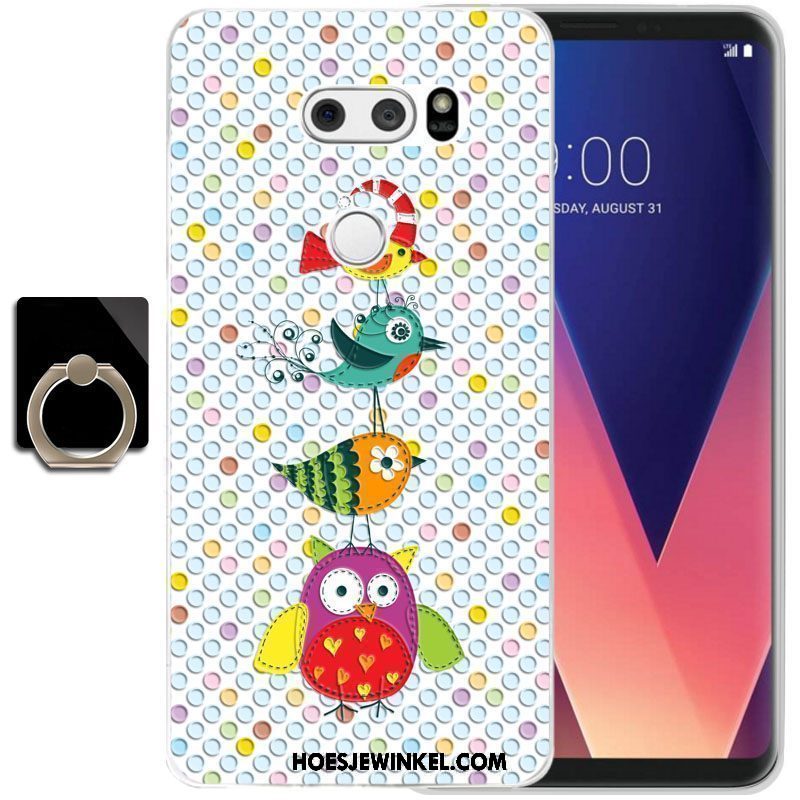 Lg V30 Hoesje Trend Siliconen Bescherming, Lg V30 Hoesje All Inclusive Anti-fall