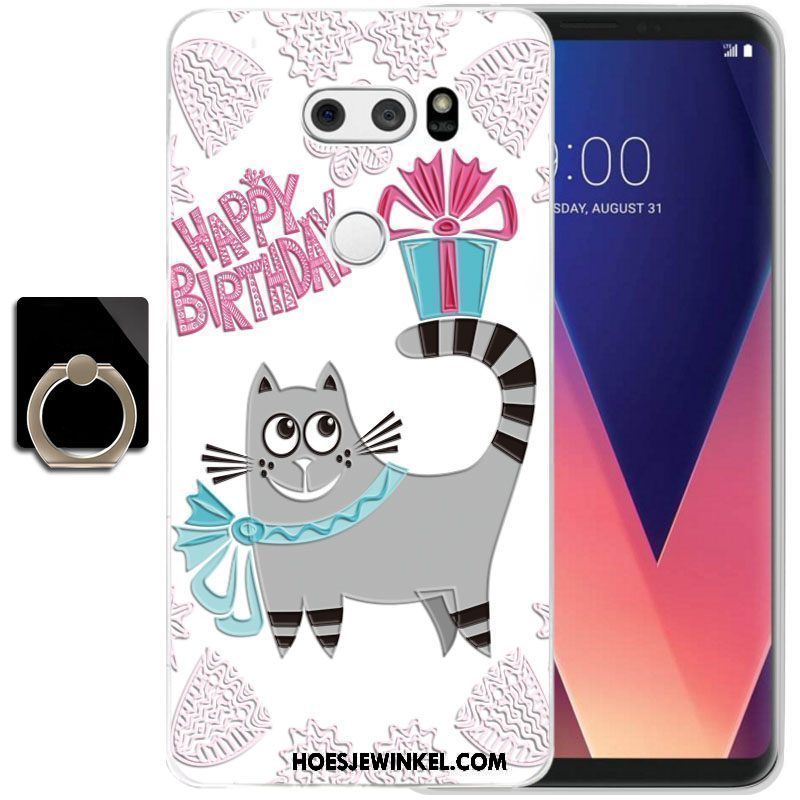 Lg V30 Hoesje Trend Siliconen Bescherming, Lg V30 Hoesje All Inclusive Anti-fall