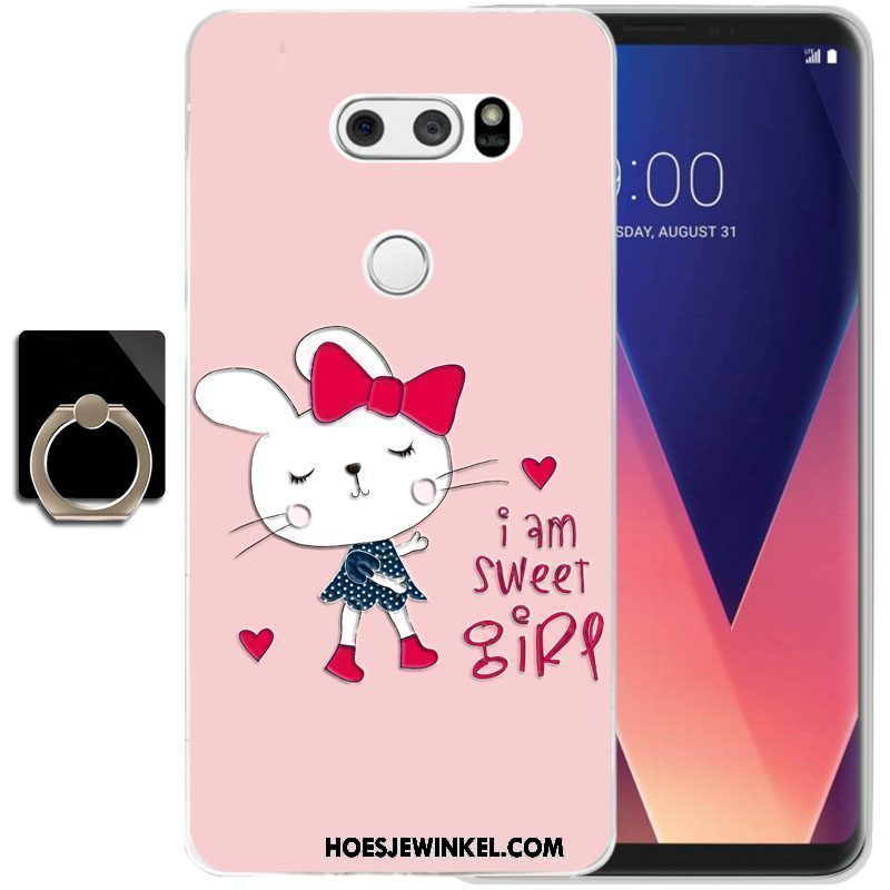 Lg V30 Hoesje Trend Siliconen Bescherming, Lg V30 Hoesje All Inclusive Anti-fall