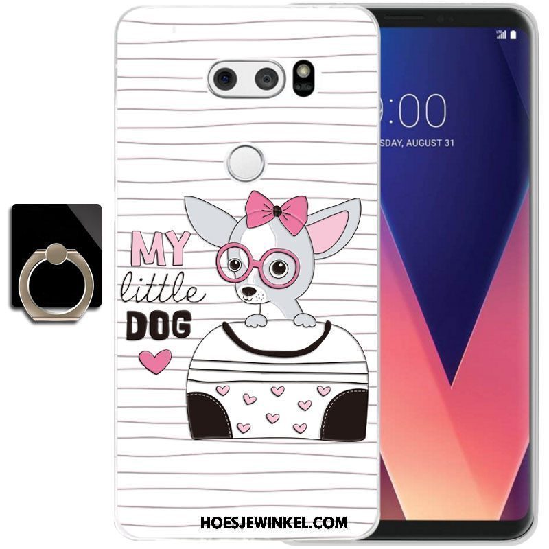 Lg V30 Hoesje Trend Siliconen Bescherming, Lg V30 Hoesje All Inclusive Anti-fall