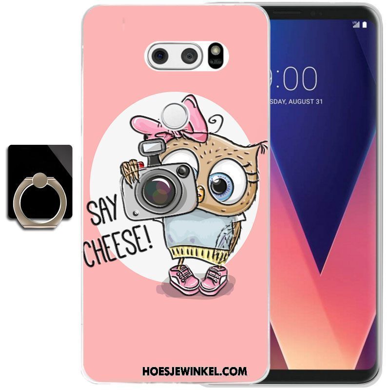 Lg V30 Hoesje Trend Siliconen Bescherming, Lg V30 Hoesje All Inclusive Anti-fall