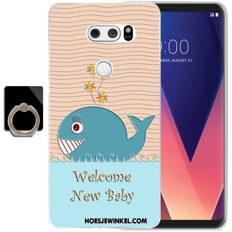 Lg V30 Hoesje Trend Siliconen Bescherming, Lg V30 Hoesje All Inclusive Anti-fall