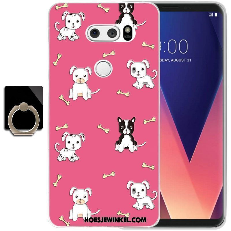 Lg V30 Hoesje Trend Siliconen Bescherming, Lg V30 Hoesje All Inclusive Anti-fall