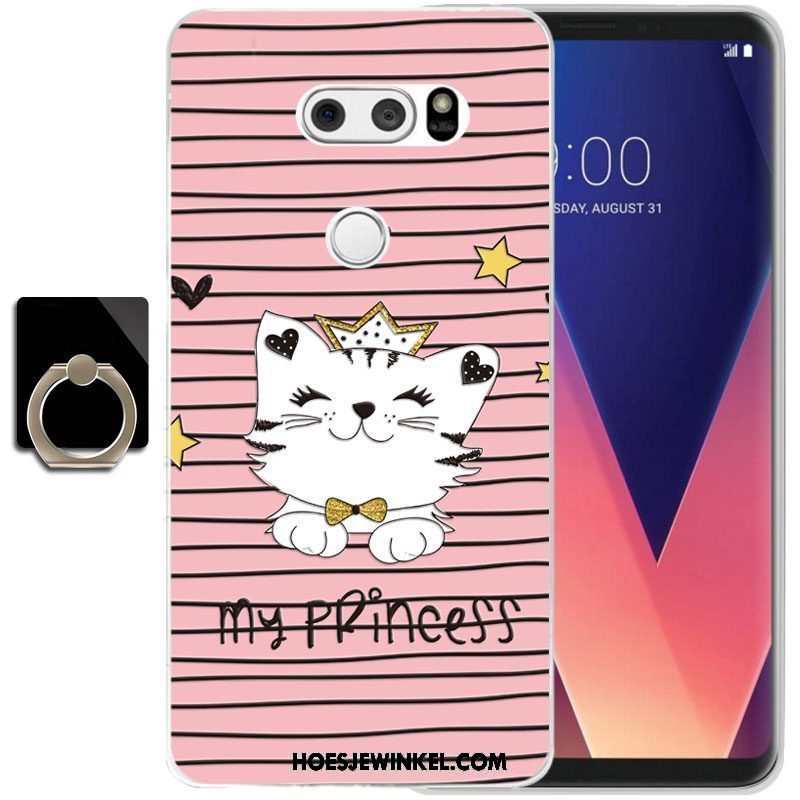 Lg V30 Hoesje Trend Siliconen Bescherming, Lg V30 Hoesje All Inclusive Anti-fall