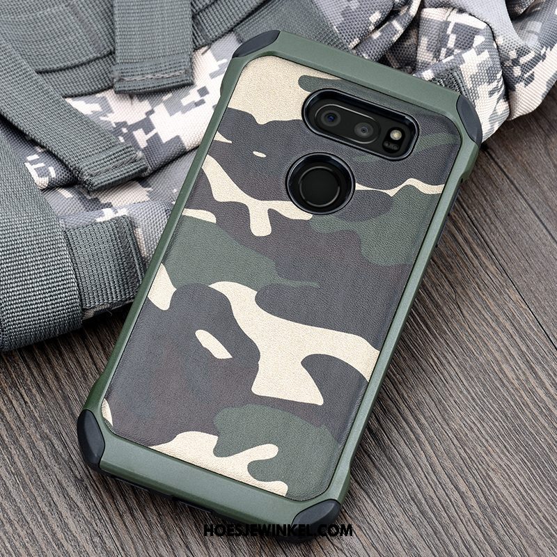 Lg V30 Hoesje Zacht All Inclusive Mobiele Telefoon, Lg V30 Hoesje Siliconen Camouflage Braun