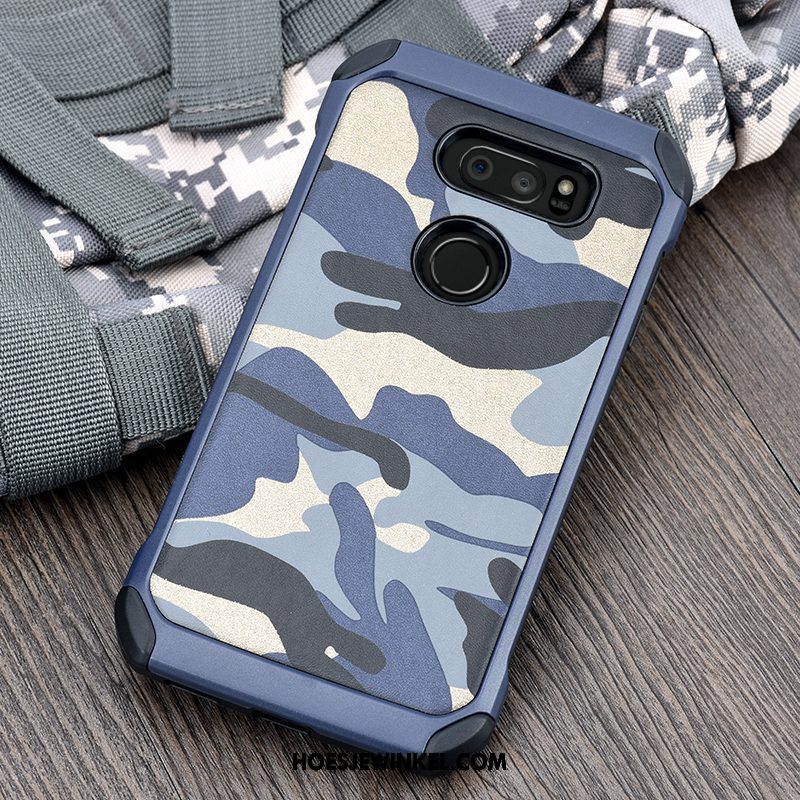 Lg V30 Hoesje Zacht All Inclusive Mobiele Telefoon, Lg V30 Hoesje Siliconen Camouflage Braun