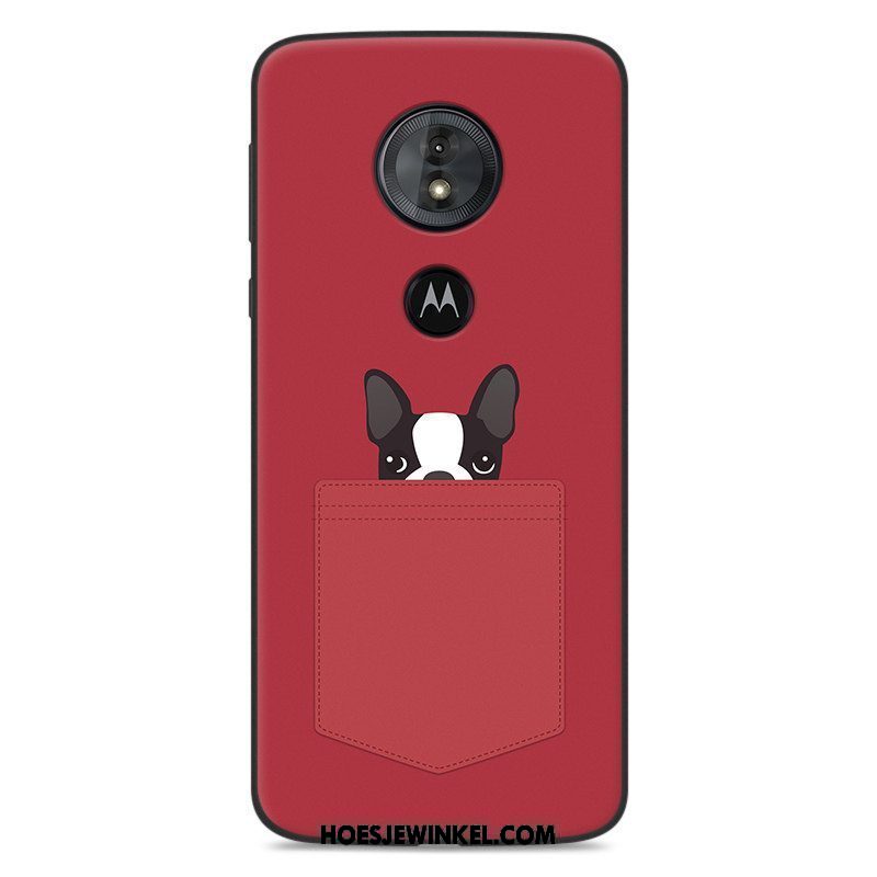 Moto E5 Hoesje Anti-fall Siliconen Hoes, Moto E5 Hoesje Mobiele Telefoon Zwart