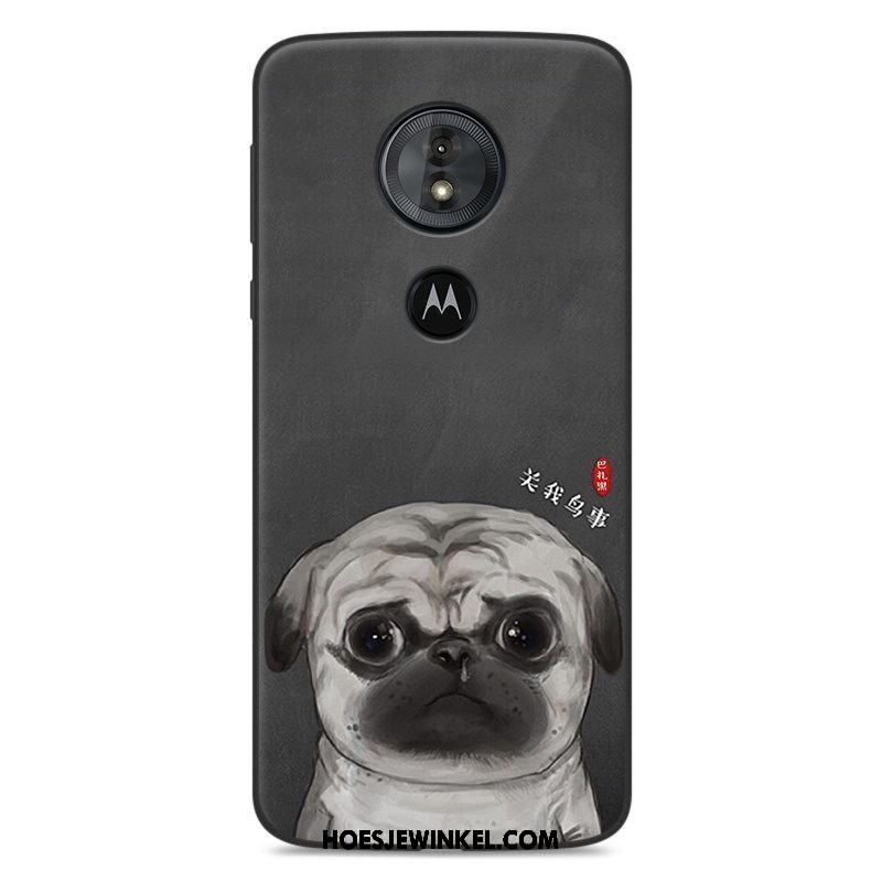 Moto E5 Hoesje Grappig Hoes Trend, Moto E5 Hoesje Siliconen Grijs