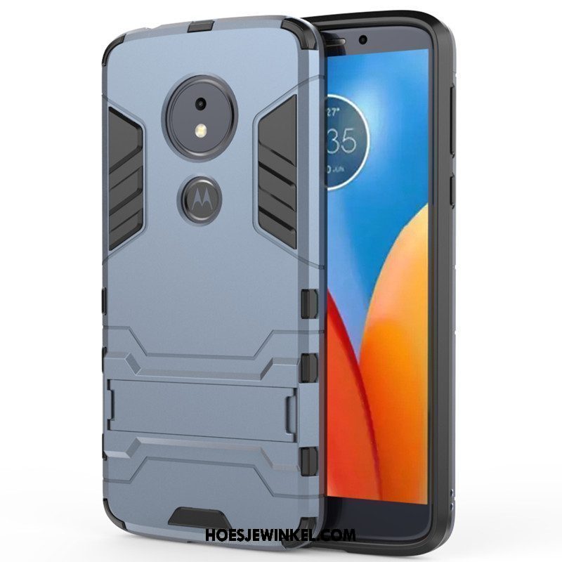 Moto E5 Hoesje Grijs Bescherming Hoes, Moto E5 Hoesje Ondersteuning All Inclusive