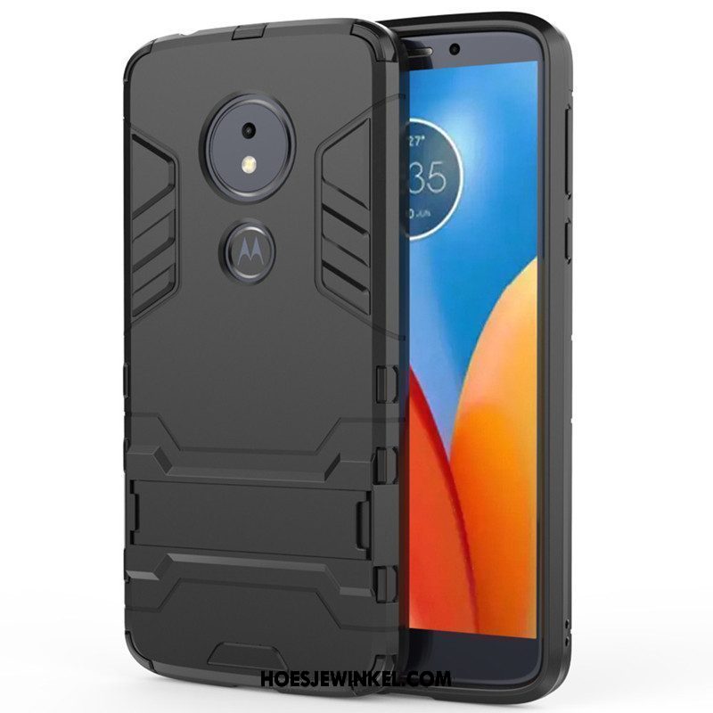 Moto E5 Hoesje Grijs Bescherming Hoes, Moto E5 Hoesje Ondersteuning All Inclusive