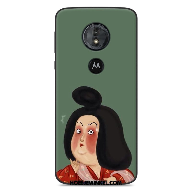 Moto E5 Hoesje Lovers Geel Zacht, Moto E5 Hoesje Mobiele Telefoon Trendy Merk