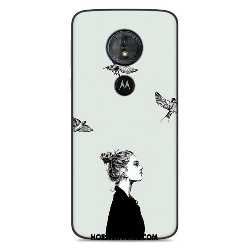 Moto E5 Hoesje Lovers Geel Zacht, Moto E5 Hoesje Mobiele Telefoon Trendy Merk