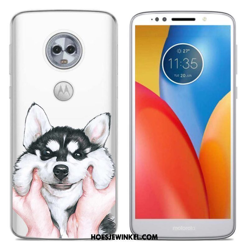 Moto E5 Hoesje Siliconen Spotprent Lovers, Moto E5 Hoesje Trend Hoes