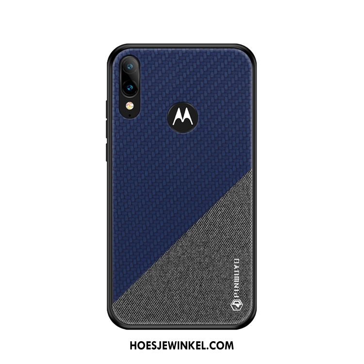 Moto E6 Plus Hoesje Doek Mobiele Telefoon Geel, Moto E6 Plus Hoesje All Inclusive Anti-fall