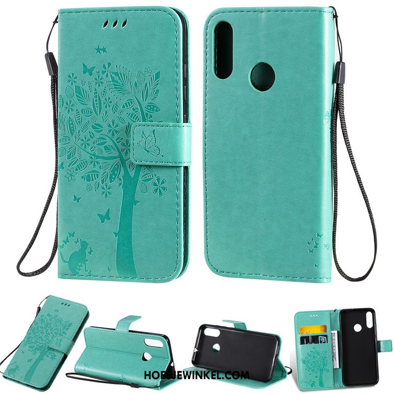 Moto E6 Plus Hoesje Leren Etui Anti-fall Hoes, Moto E6 Plus Hoesje Mobiele Telefoon Folio