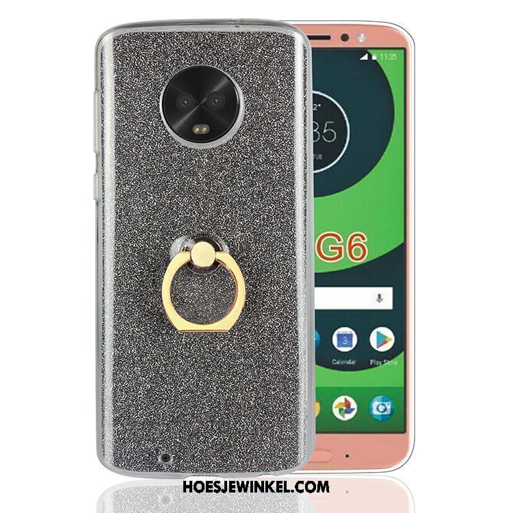 Moto G6 Hoesje Ondersteuning All Inclusive Blauw, Moto G6 Hoesje Zacht Mobiele Telefoon