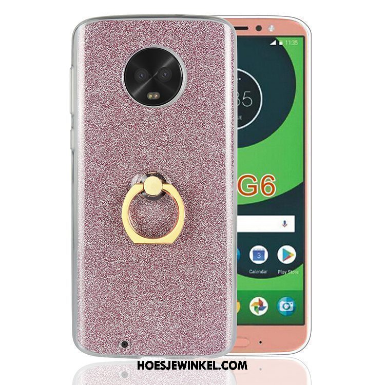 Moto G6 Hoesje Ondersteuning All Inclusive Blauw, Moto G6 Hoesje Zacht Mobiele Telefoon