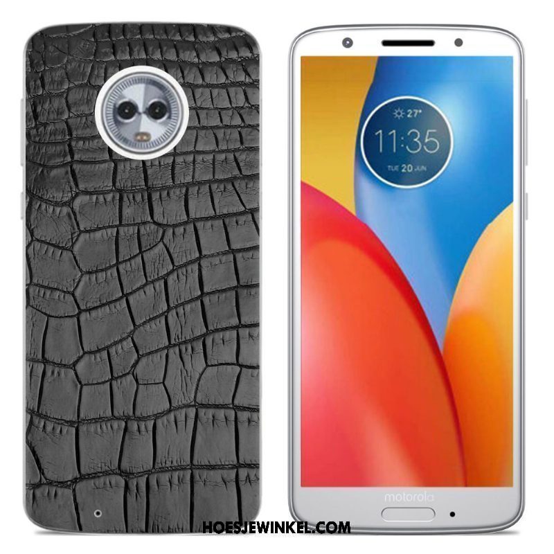 Moto G6 Hoesje Spotprent Hoes Grijs, Moto G6 Hoesje Mobiele Telefoon Siliconenhoesje