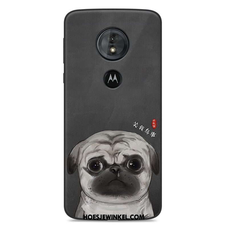 Moto G6 Play Hoesje Grijs Mobiele Telefoon Hoes, Moto G6 Play Hoesje Anti-fall Trendy Merk