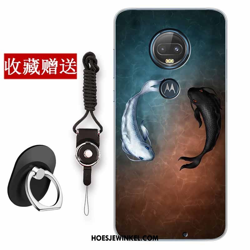 Moto G7 Hoesje Scheppend Vintage Chinese Stijl, Moto G7 Hoesje Hoes All Inclusive