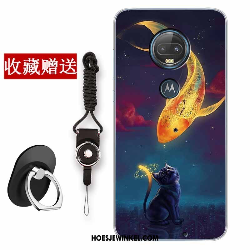 Moto G7 Hoesje Scheppend Vintage Chinese Stijl, Moto G7 Hoesje Hoes All Inclusive