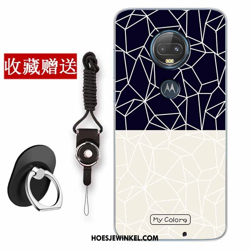 Moto G7 Hoesje Scheppend Vintage Chinese Stijl, Moto G7 Hoesje Hoes All Inclusive