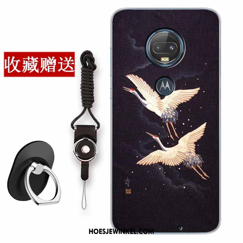 Moto G7 Hoesje Scheppend Vintage Chinese Stijl, Moto G7 Hoesje Hoes All Inclusive