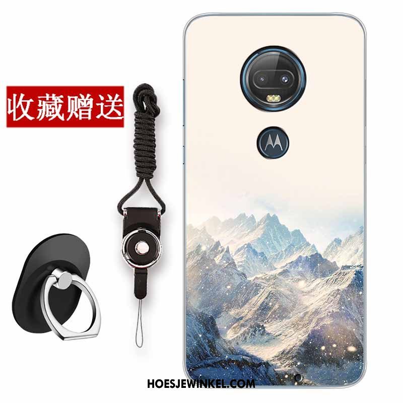 Moto G7 Hoesje Scheppend Vintage Chinese Stijl, Moto G7 Hoesje Hoes All Inclusive