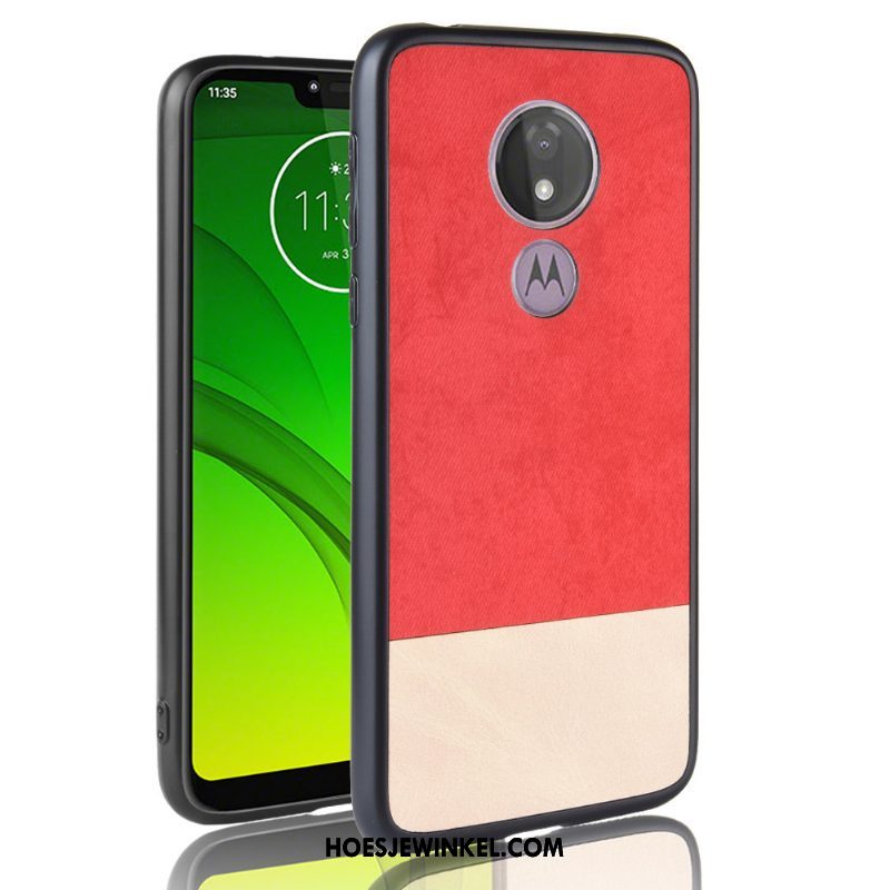 Moto G7 Play Hoesje Anti-fall All Inclusive Gemengde Kleuren, Moto G7 Play Hoesje Rood Europa