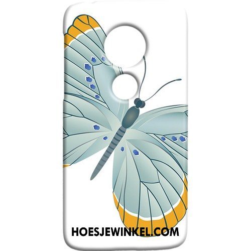 Moto G7 Play Hoesje Mobiele Telefoon Bescherming Kunst, Moto G7 Play Hoesje Vers Vlinder