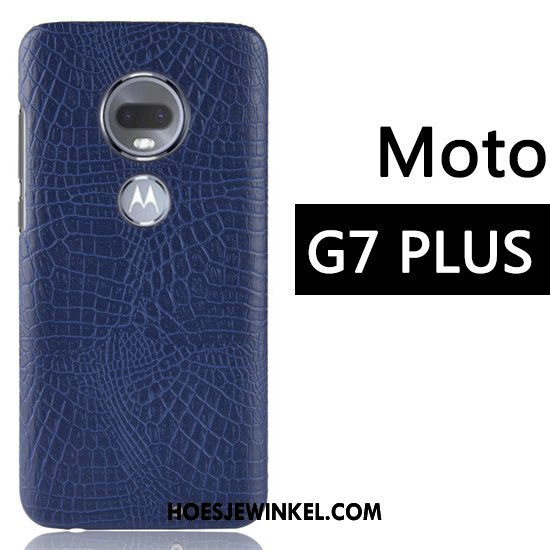 Moto G7 Plus Hoesje Bescherming Anti-fall Bedrijf, Moto G7 Plus Hoesje Mobiele Telefoon Rood