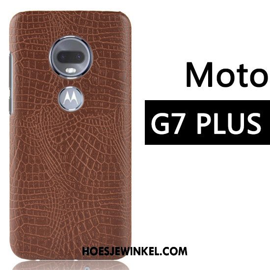 Moto G7 Plus Hoesje Bescherming Anti-fall Bedrijf, Moto G7 Plus Hoesje Mobiele Telefoon Rood