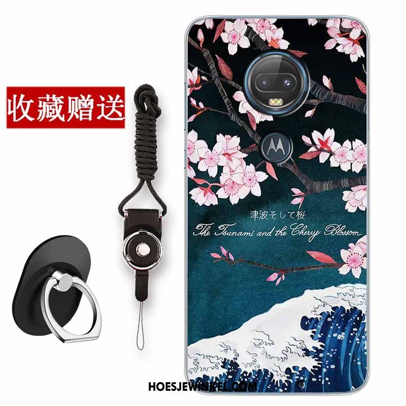 Moto G7 Plus Hoesje Chinese Stijl Mobiele Telefoon Zacht, Moto G7 Plus Hoesje Anti-fall Siliconen