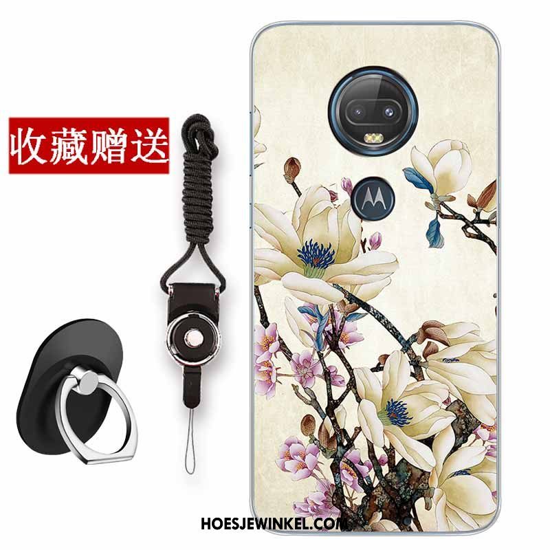 Moto G7 Plus Hoesje Chinese Stijl Mobiele Telefoon Zacht, Moto G7 Plus Hoesje Anti-fall Siliconen