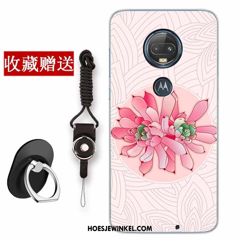 Moto G7 Plus Hoesje Chinese Stijl Mobiele Telefoon Zacht, Moto G7 Plus Hoesje Anti-fall Siliconen