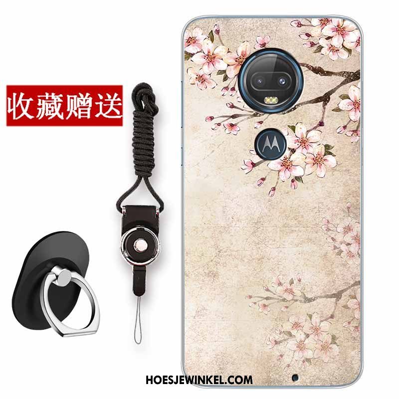 Moto G7 Plus Hoesje Chinese Stijl Mobiele Telefoon Zacht, Moto G7 Plus Hoesje Anti-fall Siliconen