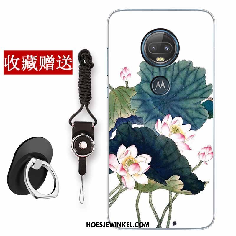 Moto G7 Plus Hoesje Chinese Stijl Mobiele Telefoon Zacht, Moto G7 Plus Hoesje Anti-fall Siliconen