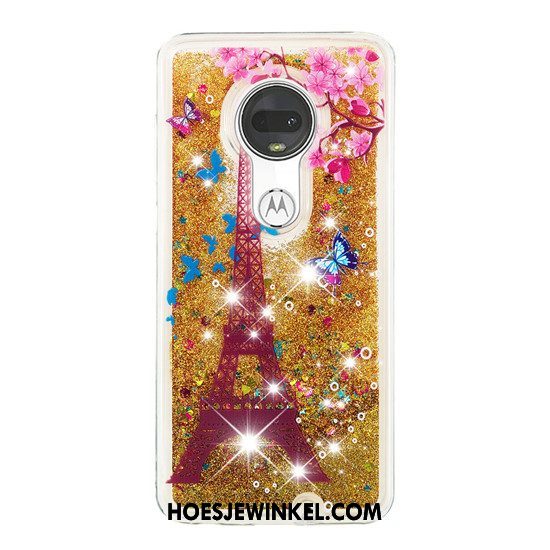 Moto G7 Plus Hoesje Roze Hanger Mobiele Telefoon, Moto G7 Plus Hoesje Gasbag Drijfzand