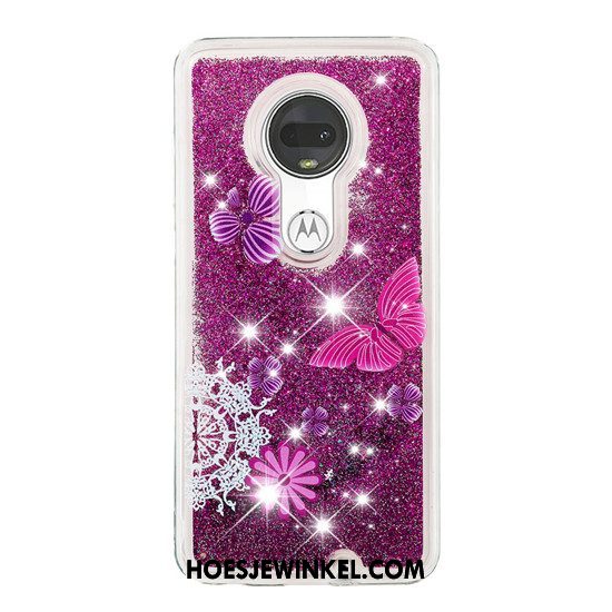 Moto G7 Plus Hoesje Roze Hanger Mobiele Telefoon, Moto G7 Plus Hoesje Gasbag Drijfzand