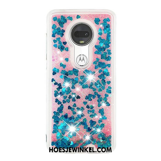 Moto G7 Plus Hoesje Roze Hanger Mobiele Telefoon, Moto G7 Plus Hoesje Gasbag Drijfzand