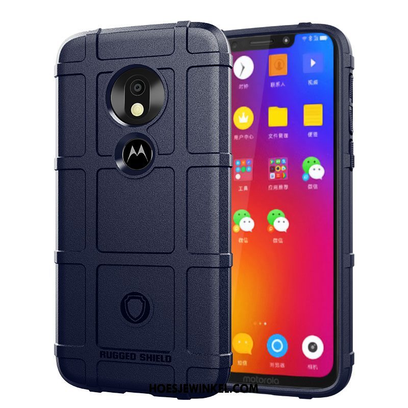 Moto G7 Power Hoesje Antislip Nieuw Patroon, Moto G7 Power Hoesje Trendy Merk Dikke