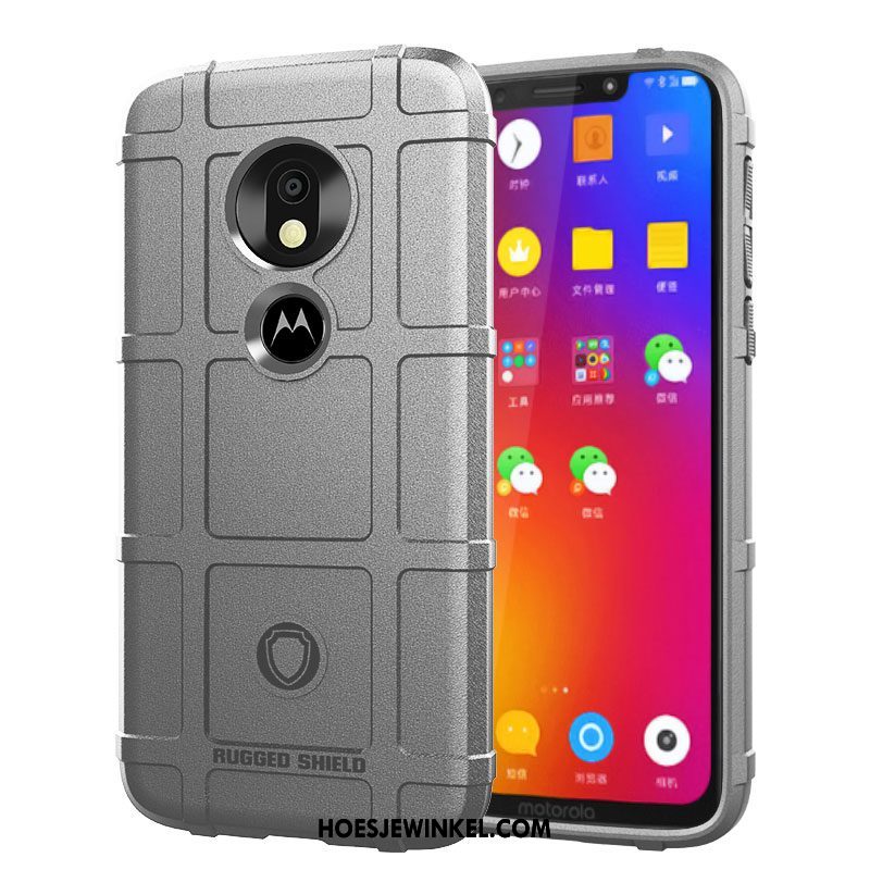 Moto G7 Power Hoesje Antislip Nieuw Patroon, Moto G7 Power Hoesje Trendy Merk Dikke