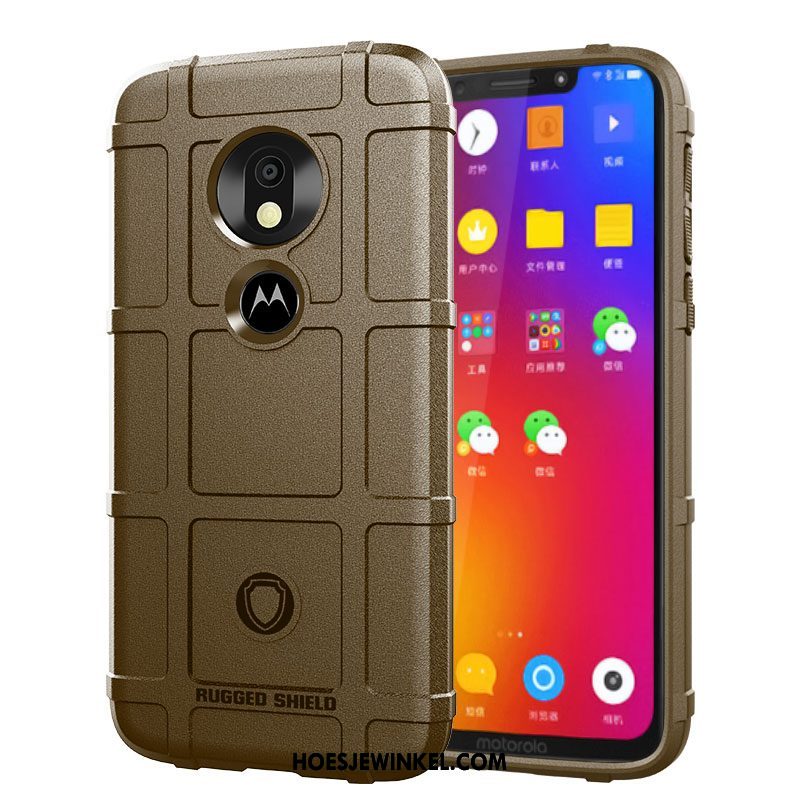 Moto G7 Power Hoesje Antislip Nieuw Patroon, Moto G7 Power Hoesje Trendy Merk Dikke