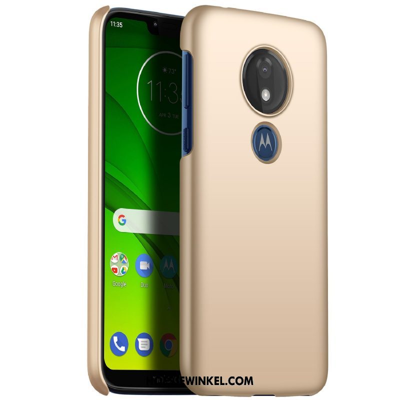 Moto G7 Power Hoesje Dun Gladde Mobiele Telefoon, Moto G7 Power Hoesje All Inclusive Groen Beige