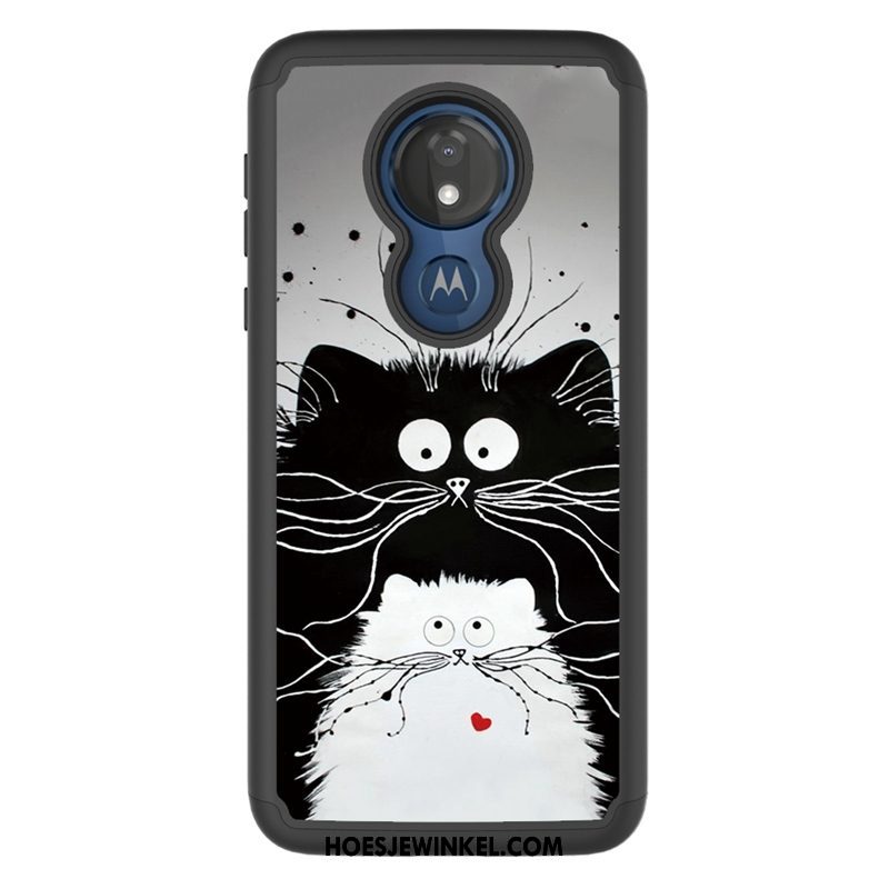 Moto G7 Power Hoesje Hoes Bescherming Mobiele Telefoon, Moto G7 Power Hoesje Spotprent Doek